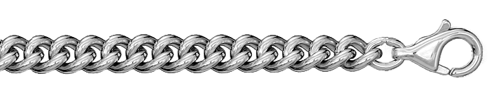 Necklace Curb chain round chain width 4.7mm