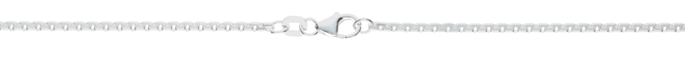 Bracelet Box chain 4-side cut chain width 2mm