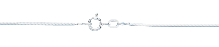 Necklace Snake diamond cut chain width 1.2mm