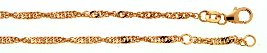 Fusskette Singapur Kettenbreite 2.4mm