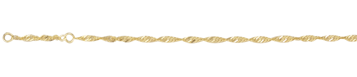 Ankle chain Singapore chain width 2.2mm