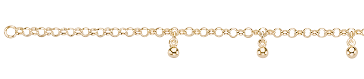 Ankle chain Belcher chain chain width 2.5mm