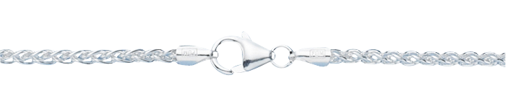 Collier Zopf Kettenbreite 2.5mm