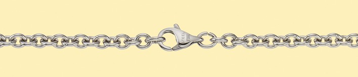 Bracelet Anchor round chain width 4mm