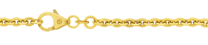 Necklace Anchor round chain width 3.2mm