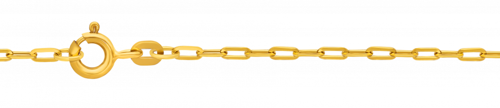 Necklace Anchor diamond cut chain width 1.05mm