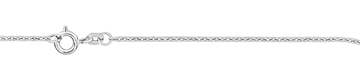 Bracelet Anchor diamond cut chain width 1.3mm
