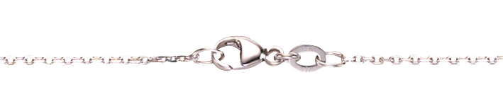 Necklace Anchor diamond cut chain width 1.3mm