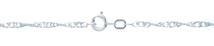 Bracelet Singapore chain width 2.4mm