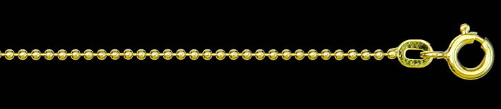 Collier Kugelkette Kettenbreite 1mm