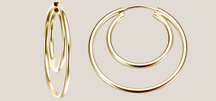 Earring ear hoops 2,0 mm
