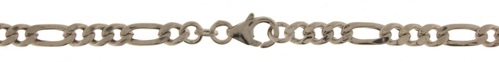 Bracelet Figaro hollow chain width 4.6mm