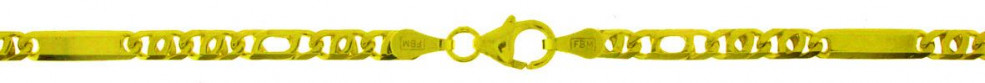Armband Tigerauge Kettenbreite 3mm