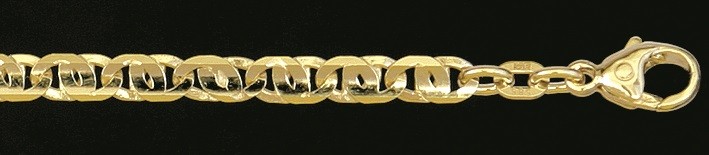 Collier Tigerauge Kettenbreite 3.9mm