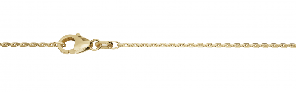 Necklace Anchor diamond cut chain width 1.3mm