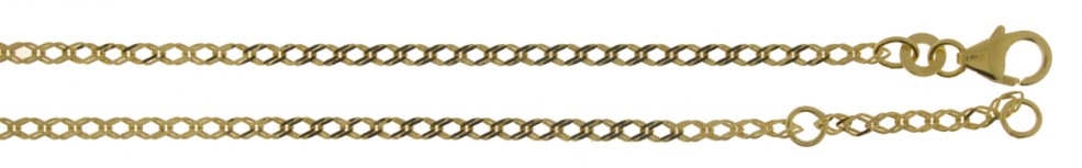 Ankle chain Twin curb chain chain width 2mm