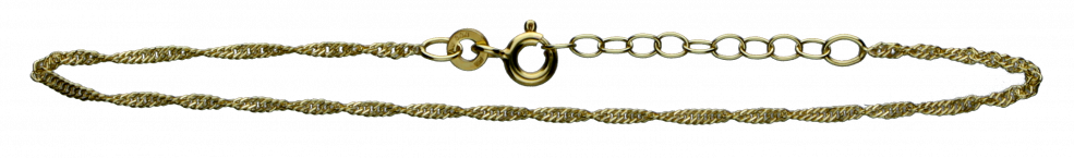 Bracelet Singapore chain width 1.4mm