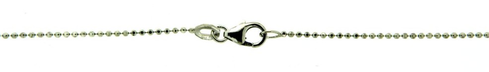 Necklace Ball chain diamond cut chain width 1.1mm