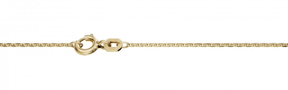 Necklace Anchor diamond cut chain width 1.3mm