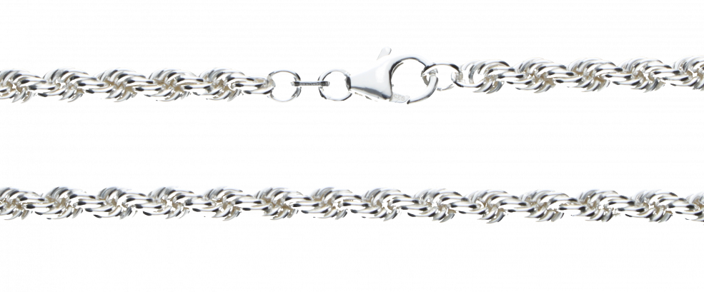 Collier Kordel hohl Kettenbreite 4.4mm