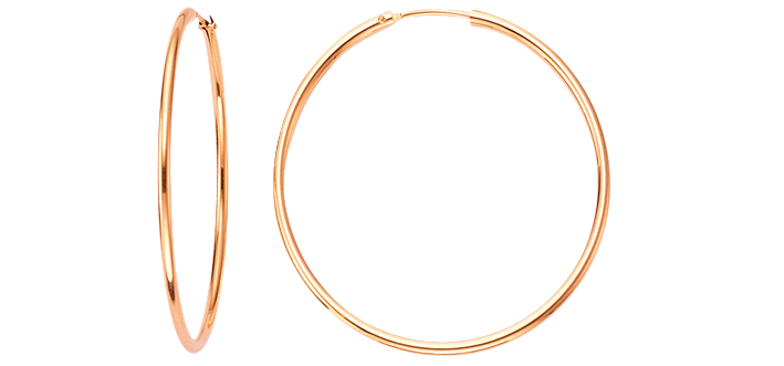 Earring ear hoops 1,8 mm
