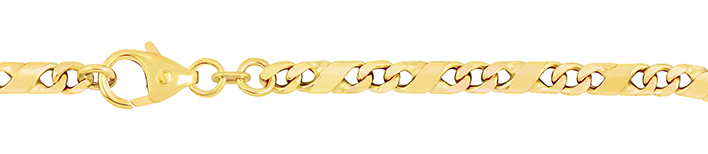 Collier Dollar-Kette Kettenbreite 3.7mm