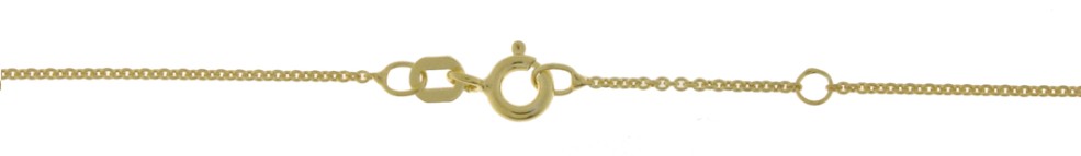 Collier mit Zwischenöse Anker rund Kettenbreite 1.1mm