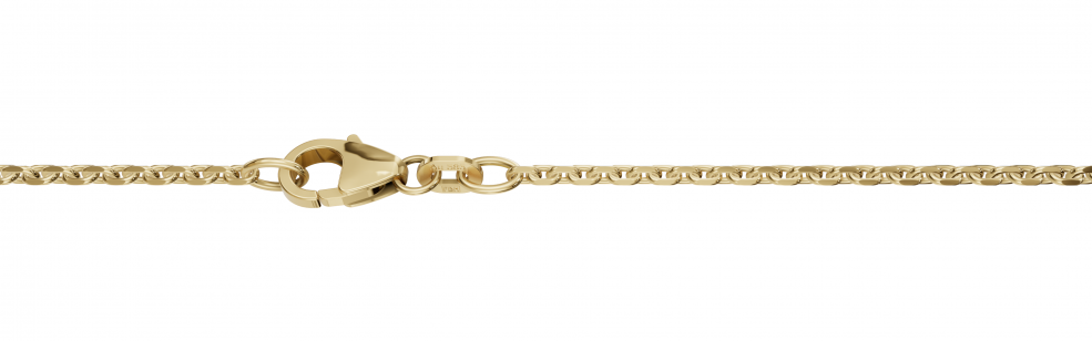 Necklace Anchor diamond cut chain width 1.7mm