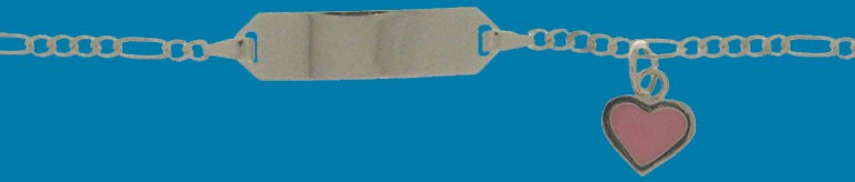 Id-Armband Figaro diamantiert Kettenbreite 1.9mm