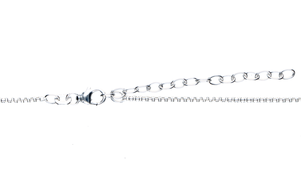 Necklace Round box chain chain width 1.5mm