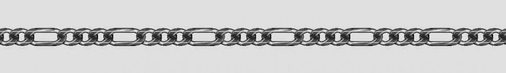Necklace Figaro chain width 3.1mm
