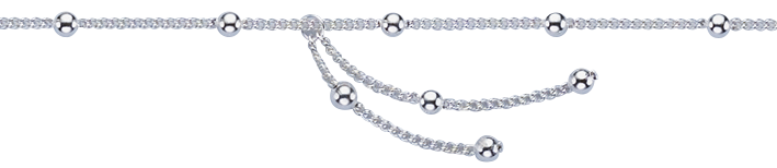 Ankle chain Curb chain round