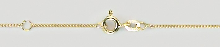 Collier mit Zwischenöse Panzer Kettenbreite 1.1mm