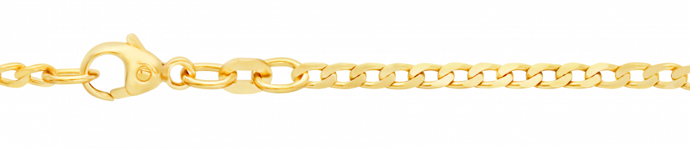 Bracelet Curb chain wide chain width 2.1mm
