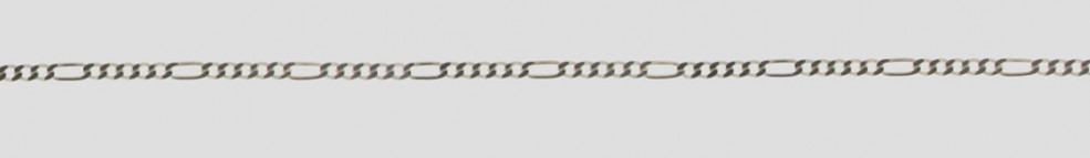 Necklace Figaro diamond cut chain width 1.5mm