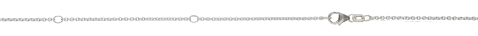 Collier mit Zwischenöse Anker rund Kettenbreite 1.5mm