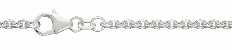 Necklace Anchor round chain width 2.8mm