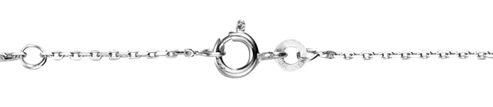 Necklace incl.loop Anchor diamond cut chain width 1.3mm