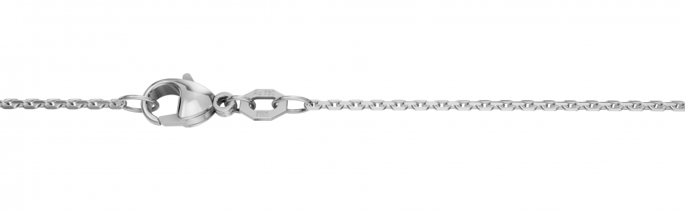 Necklace Anchor diamond cut chain width 1.3mm
