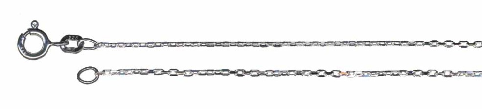 Collier Anker diamantiert Kettenbreite 1.3mm