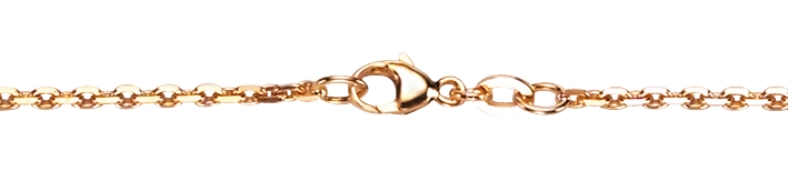 Necklace Anchor diamond cut chain width 1.9mm