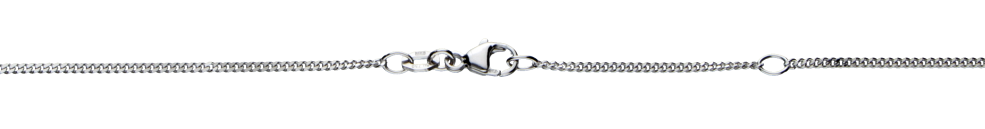 Collier mit Zwischenöse Panzer Kettenbreite 1.4mm