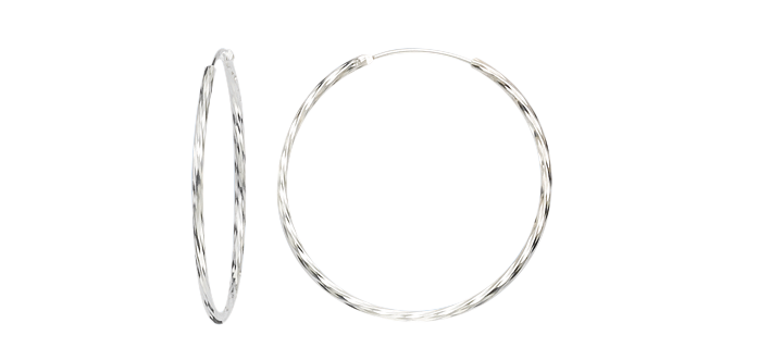Earring ear hoops 1,8 mm