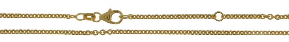 Necklace incl.loop Anchor round chain width 2mm