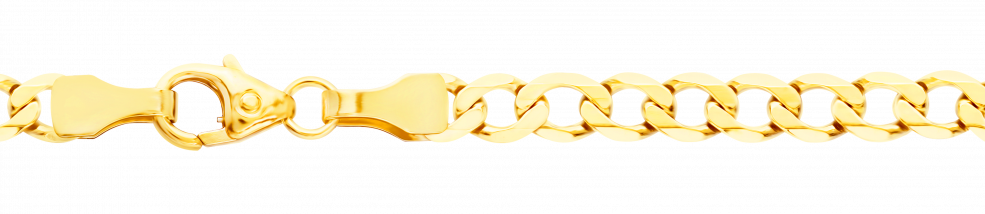 Necklace Curb chain wide chain width 3.9mm