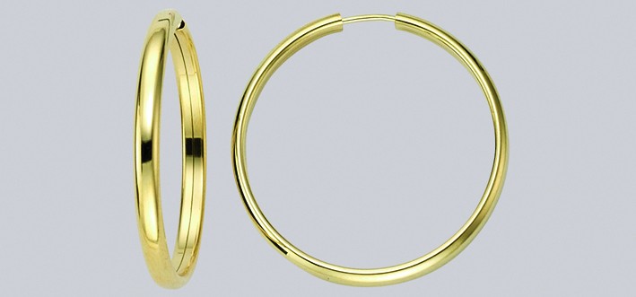 Earring ear hoops 2,5 mm