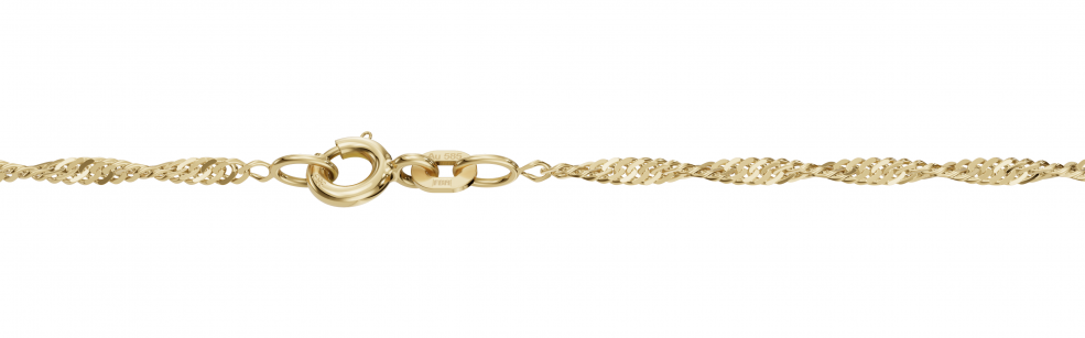 Necklace Singapore chain width 1.8mm