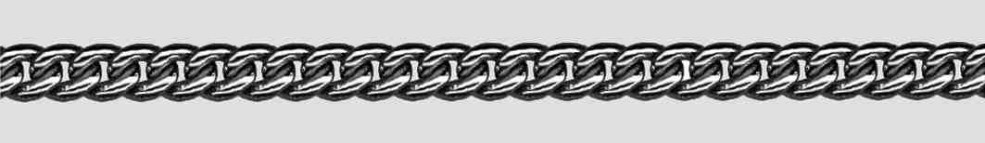 Armband Panzer rund Kettenbreite 5.4mm