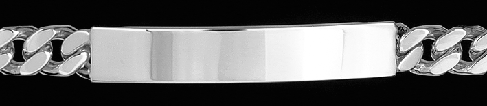 Id-Bracelet Curb Chain chain width 6mm