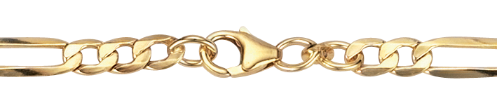 Necklace Figaro hollow chain width 5.1mm